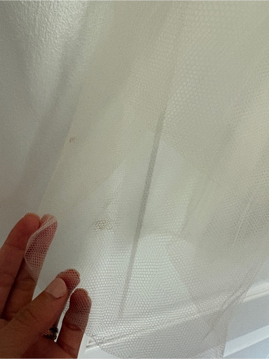 Vintage 1960s English Net Wedding Veil — Elbow Length with Tiny Hat